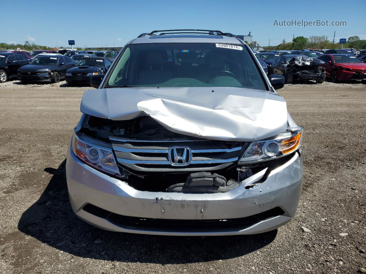 2013 Honda Odyssey Exl Серебряный vin: 5FNRL5H68DB014692