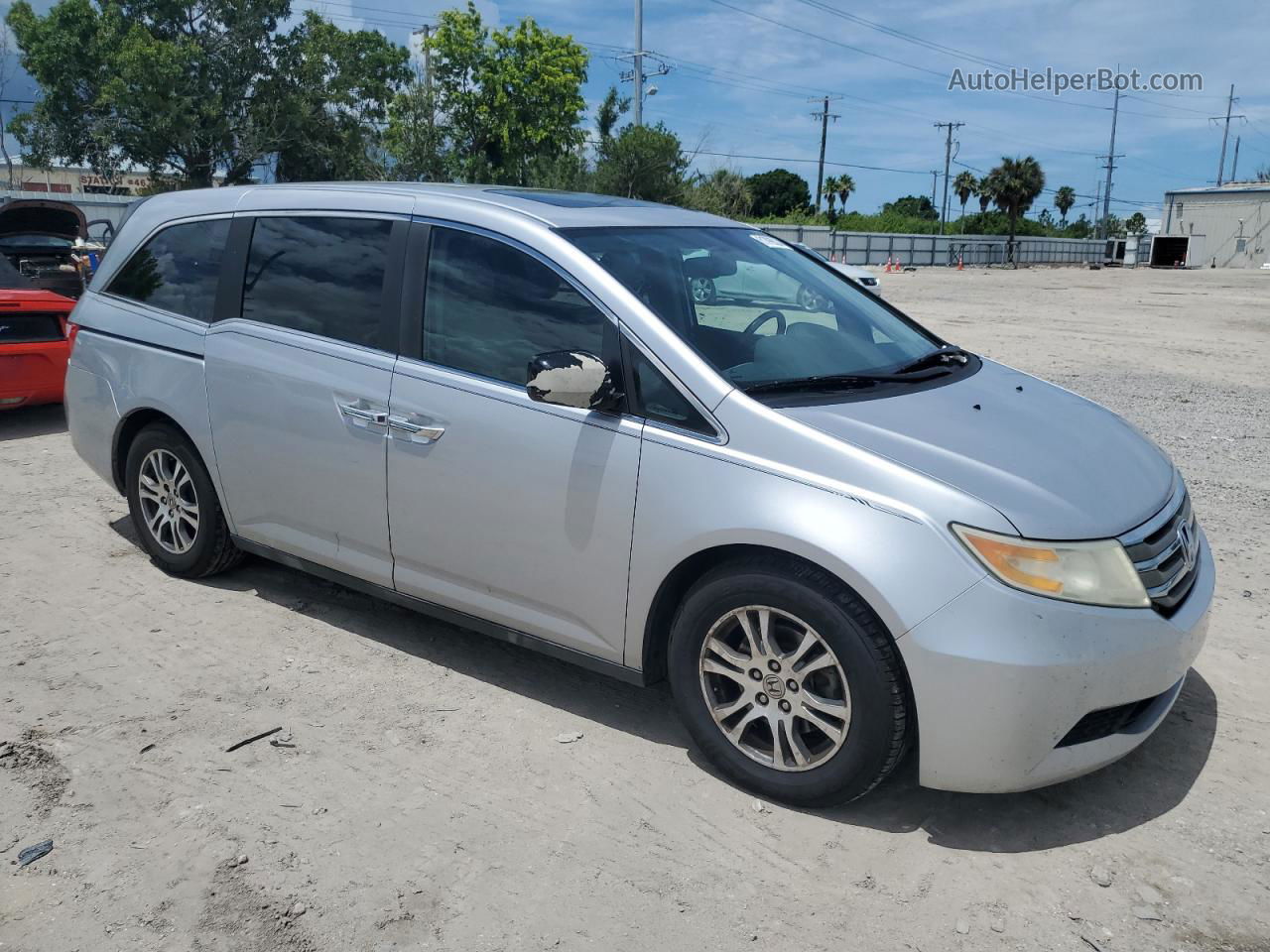 2013 Honda Odyssey Exl Silver vin: 5FNRL5H68DB030648