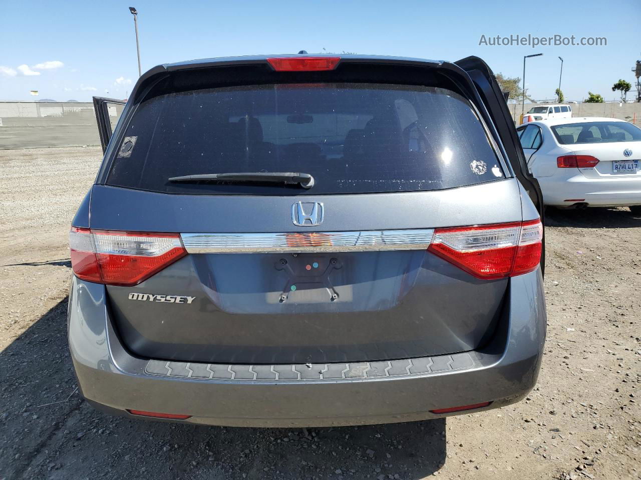 2013 Honda Odyssey Exl Gray vin: 5FNRL5H68DB036207