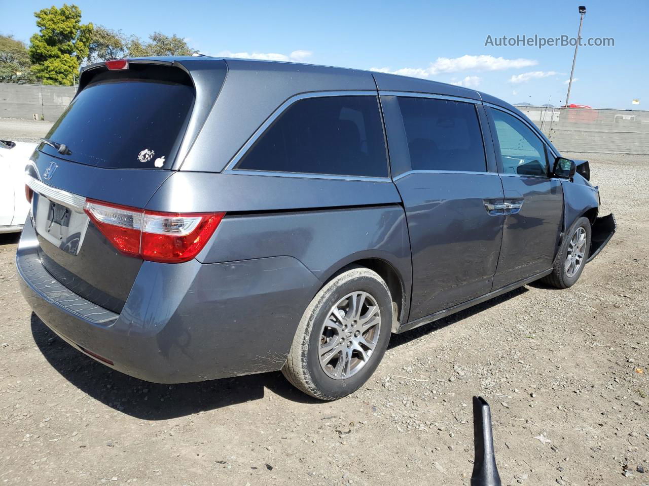 2013 Honda Odyssey Exl Gray vin: 5FNRL5H68DB036207