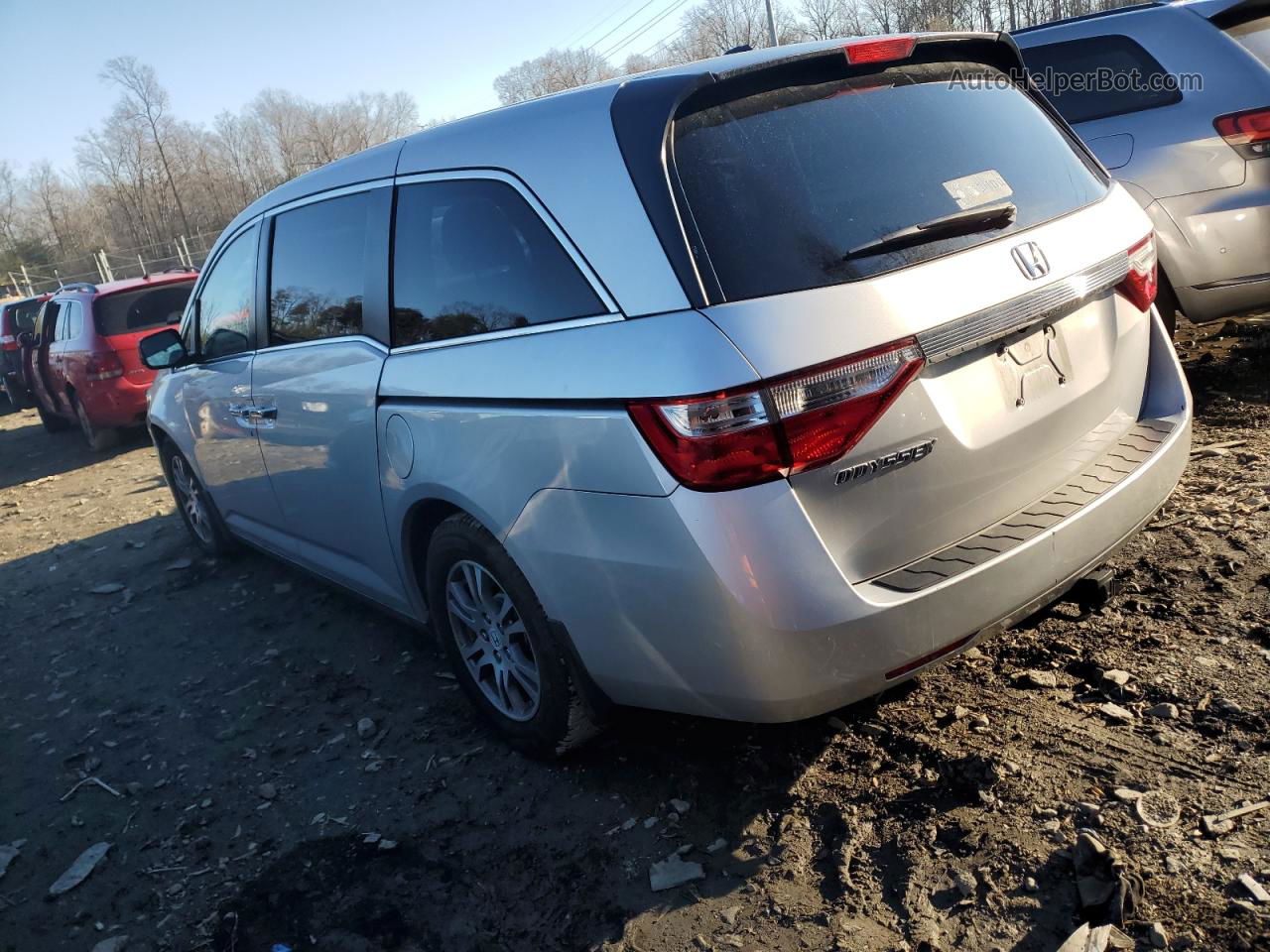 2013 Honda Odyssey Exl Silver vin: 5FNRL5H68DB043755