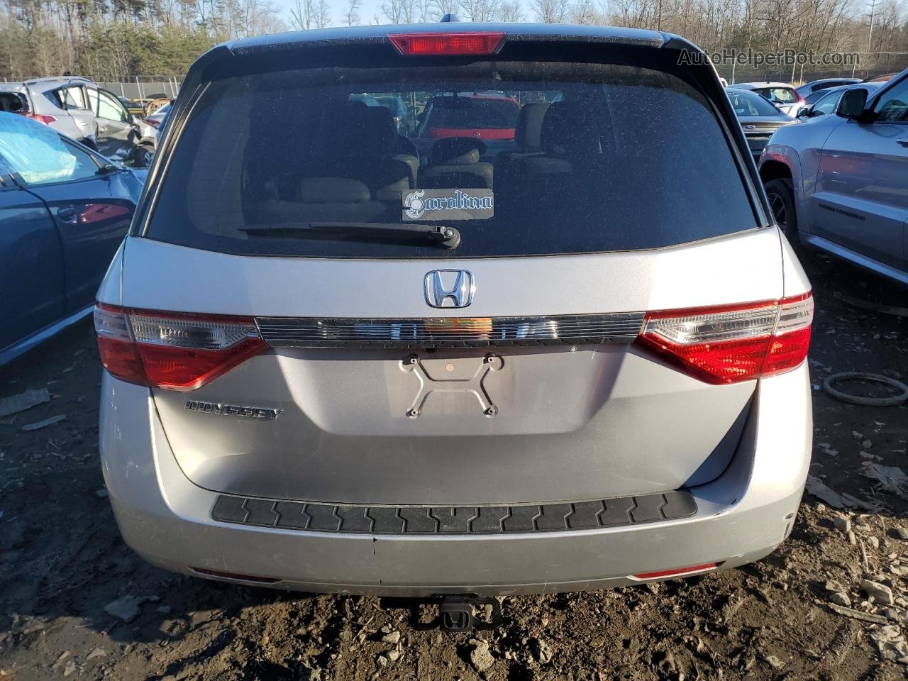 2013 Honda Odyssey Exl Silver vin: 5FNRL5H68DB043755