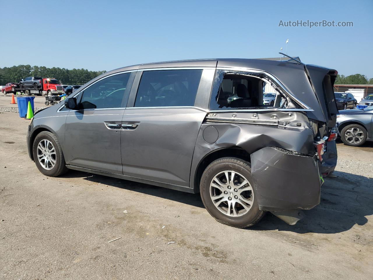 2013 Honda Odyssey Exl Gray vin: 5FNRL5H68DB057865