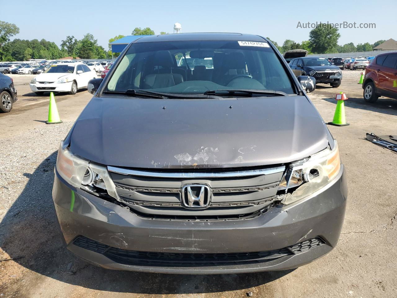 2013 Honda Odyssey Exl Gray vin: 5FNRL5H68DB057865