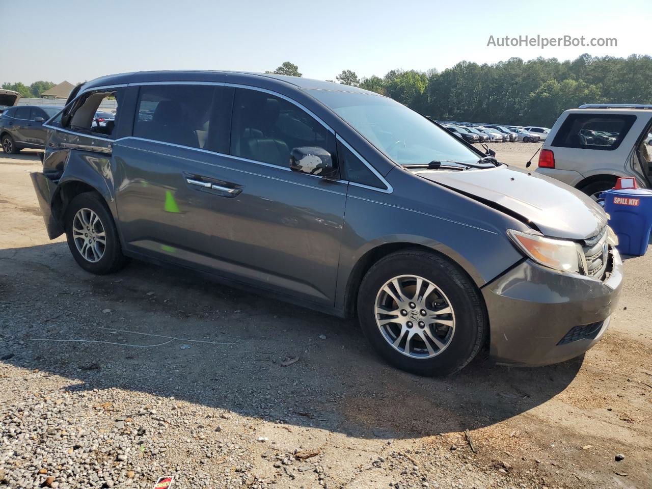 2013 Honda Odyssey Exl Gray vin: 5FNRL5H68DB057865