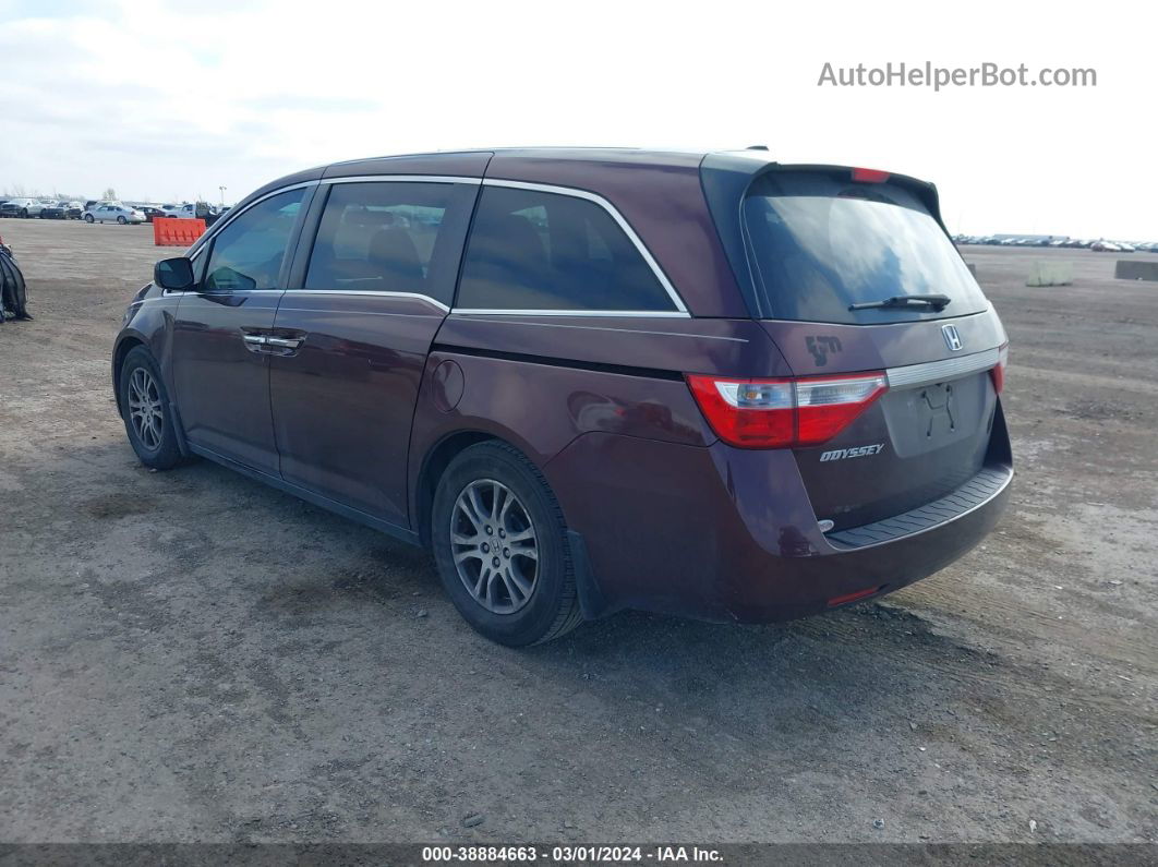 2013 Honda Odyssey Ex-l Бордовый vin: 5FNRL5H68DB083575