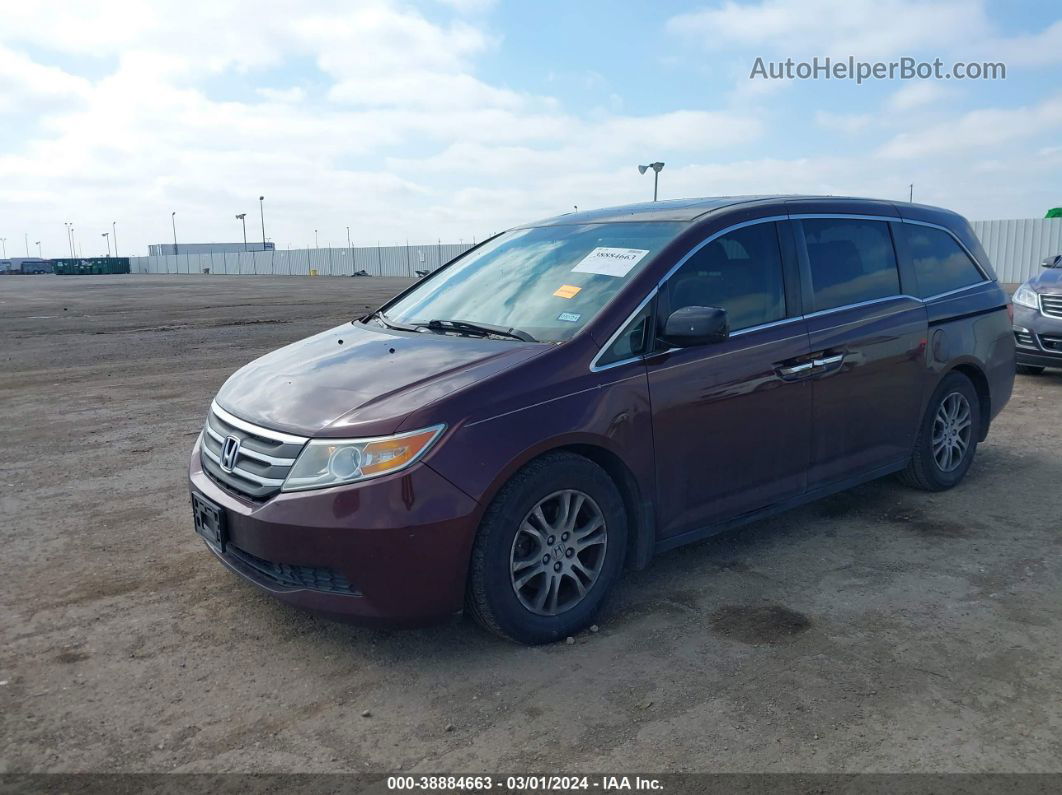 2013 Honda Odyssey Ex-l Бордовый vin: 5FNRL5H68DB083575