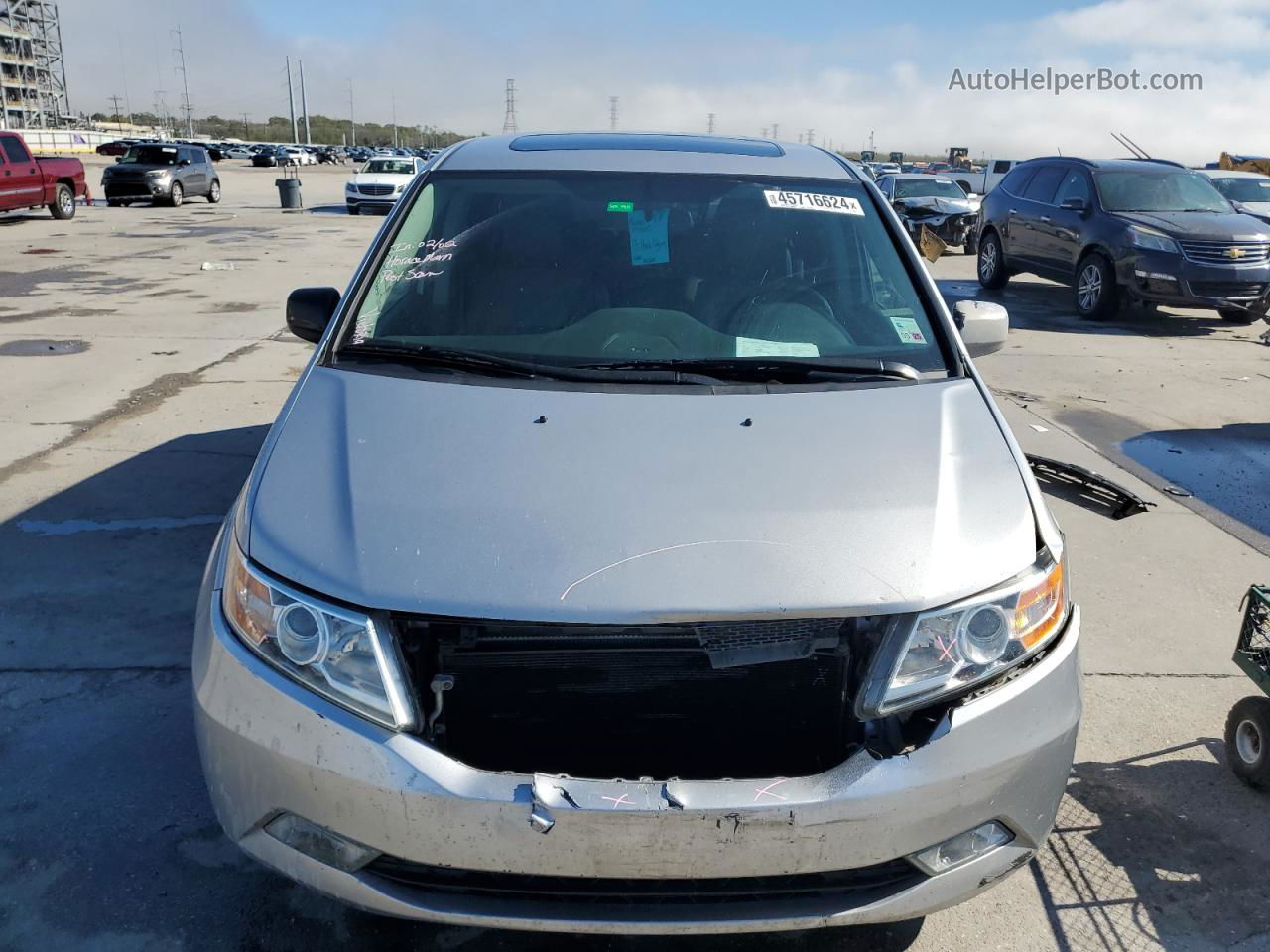 2013 Honda Odyssey Exl Silver vin: 5FNRL5H68DB086864