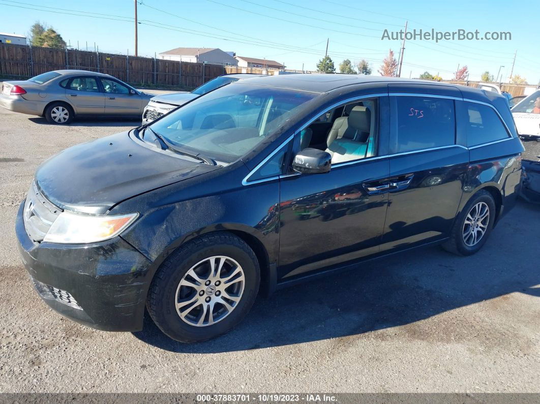 2013 Honda Odyssey Ex-l Черный vin: 5FNRL5H69DB001241