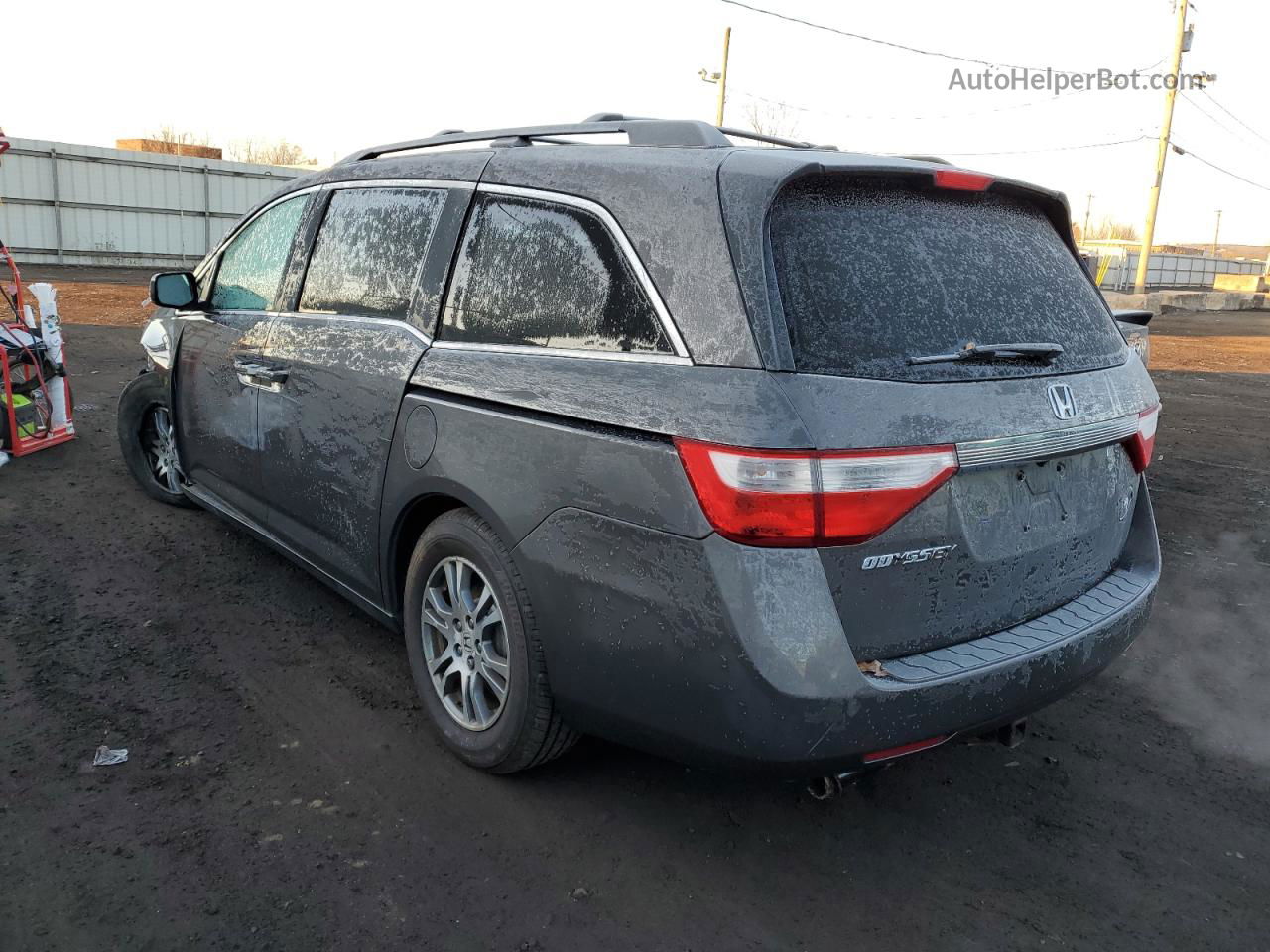 2013 Honda Odyssey Exl Gray vin: 5FNRL5H69DB003877