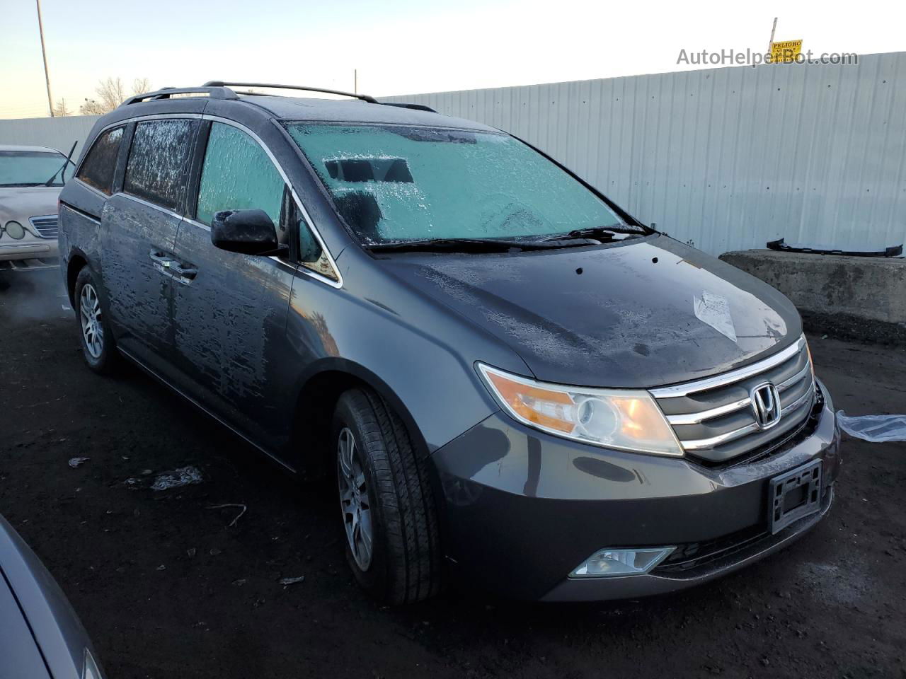 2013 Honda Odyssey Exl Gray vin: 5FNRL5H69DB003877