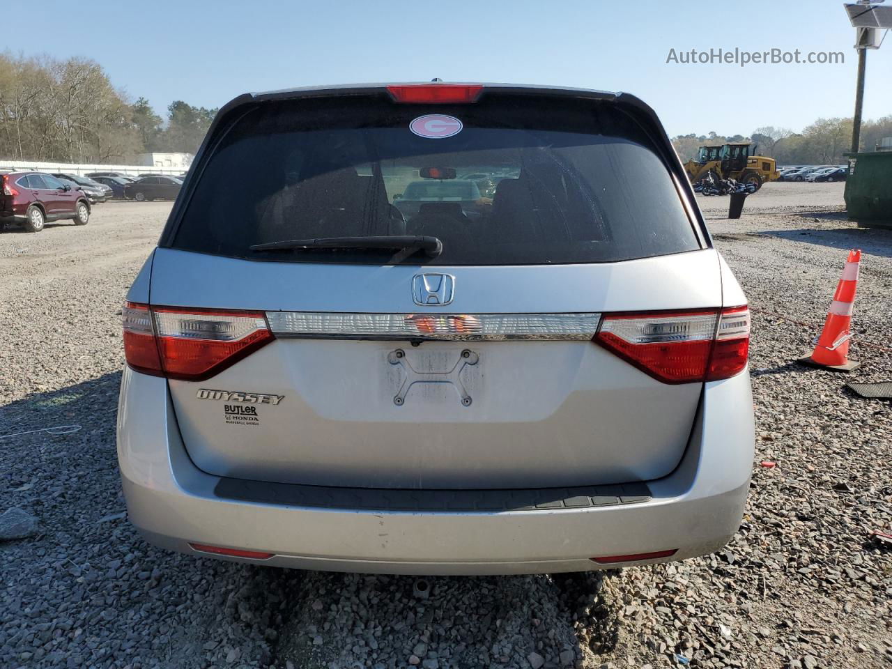 2013 Honda Odyssey Exl Silver vin: 5FNRL5H69DB018363