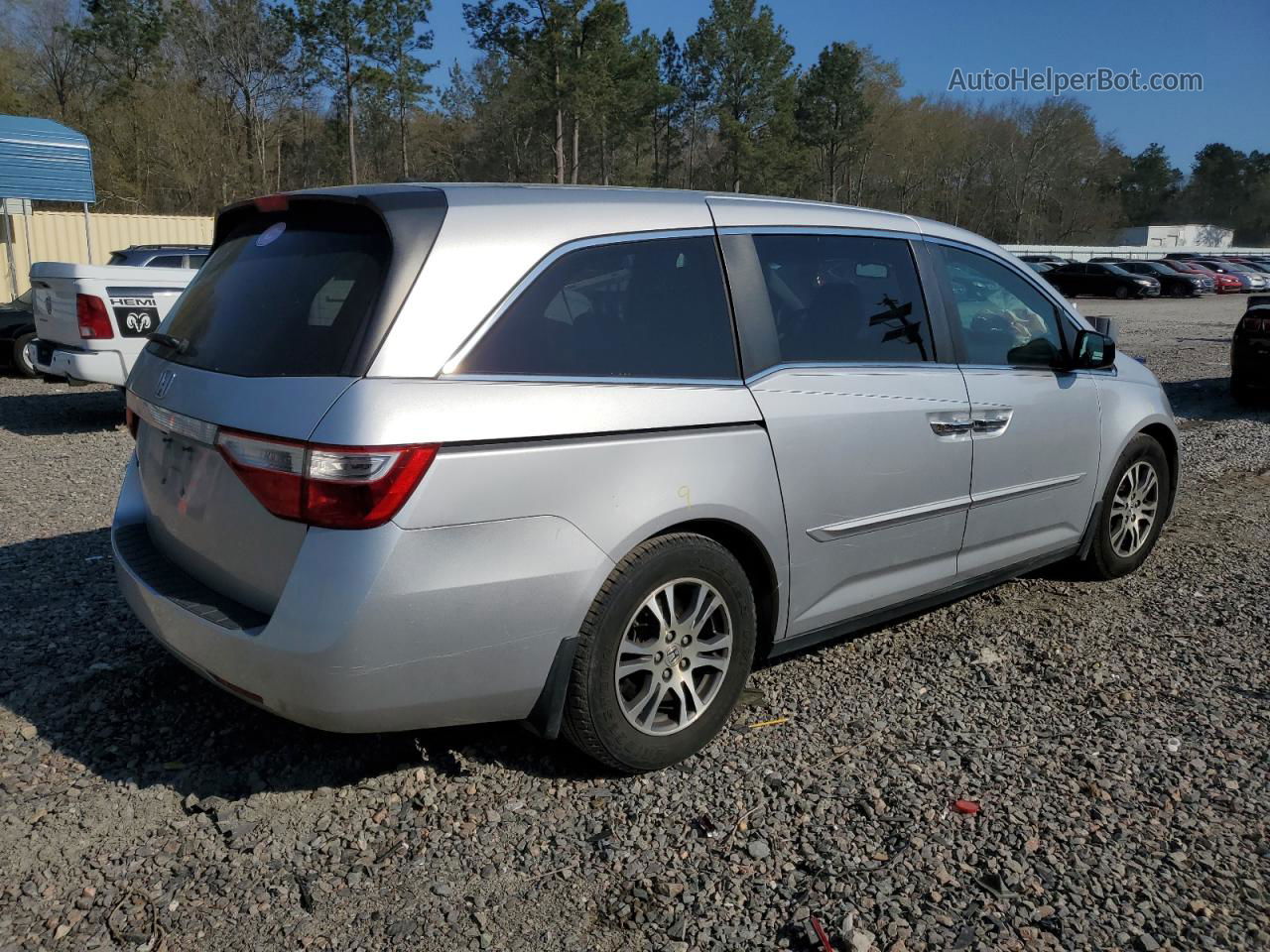 2013 Honda Odyssey Exl Silver vin: 5FNRL5H69DB018363