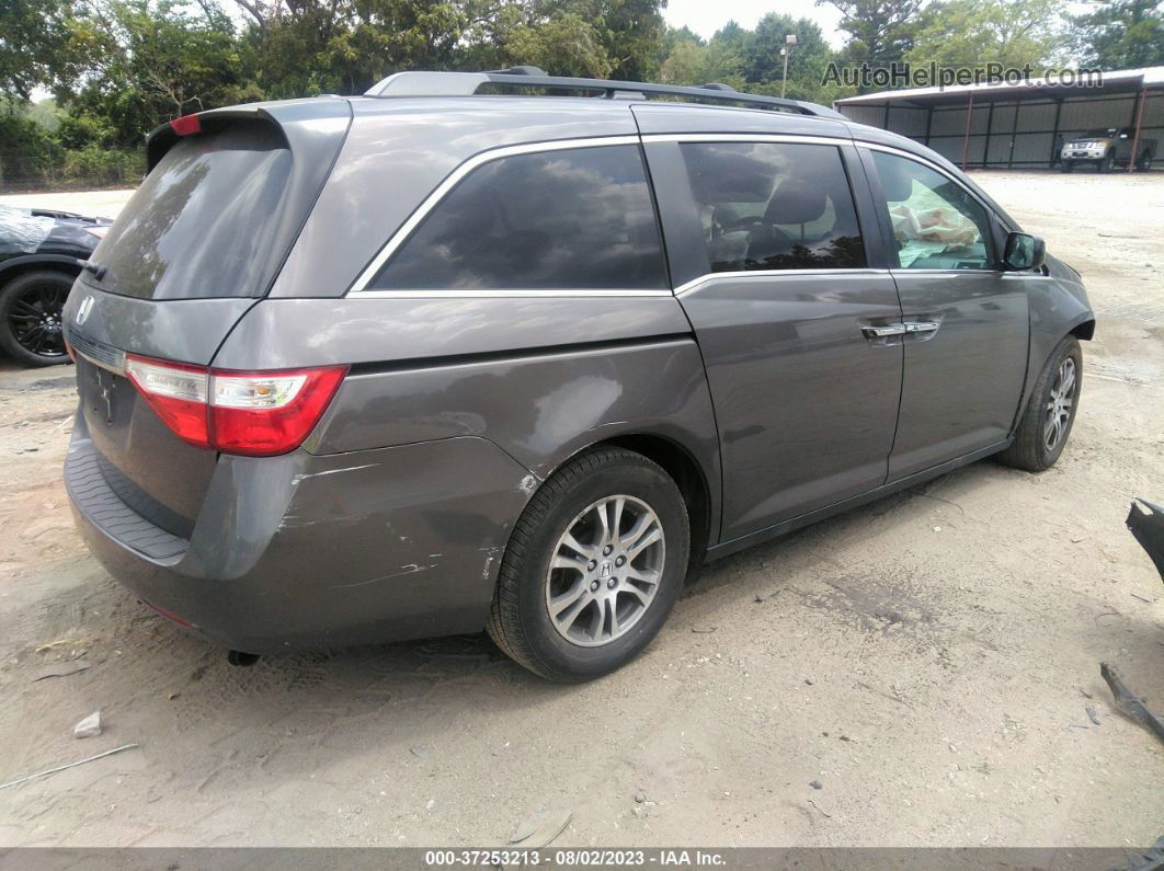 2013 Honda Odyssey Ex-l Gray vin: 5FNRL5H69DB020940