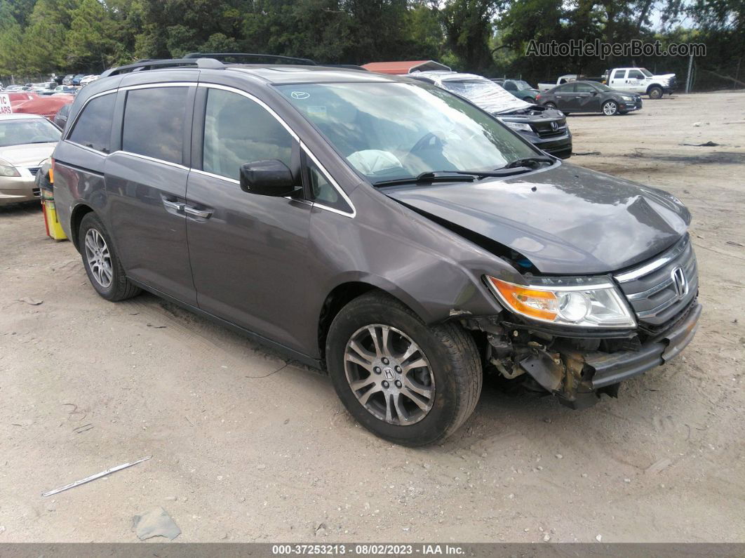 2013 Honda Odyssey Ex-l Gray vin: 5FNRL5H69DB020940