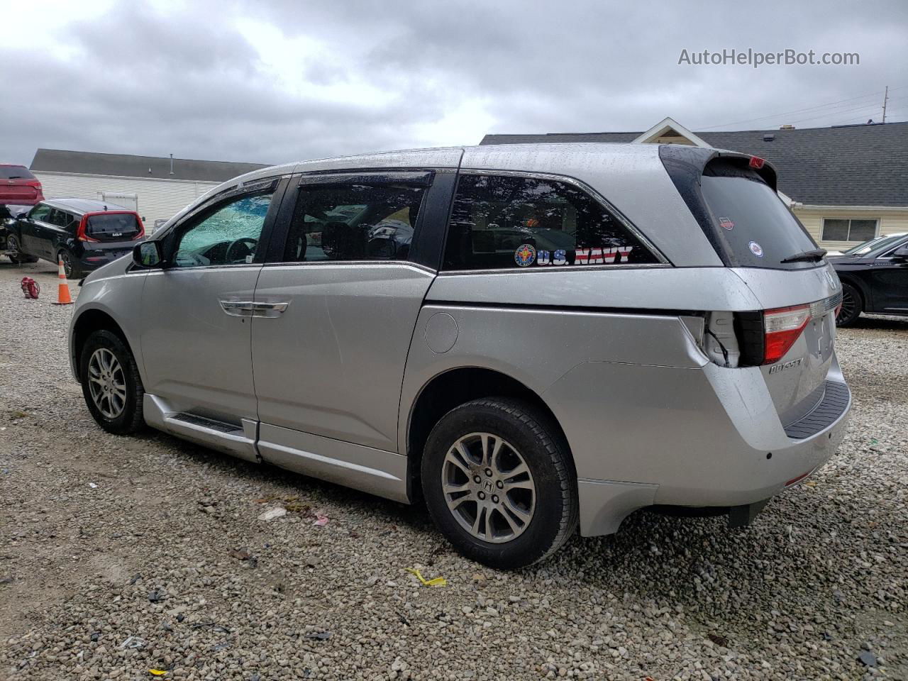 2013 Honda Odyssey Exl Silver vin: 5FNRL5H69DB046731