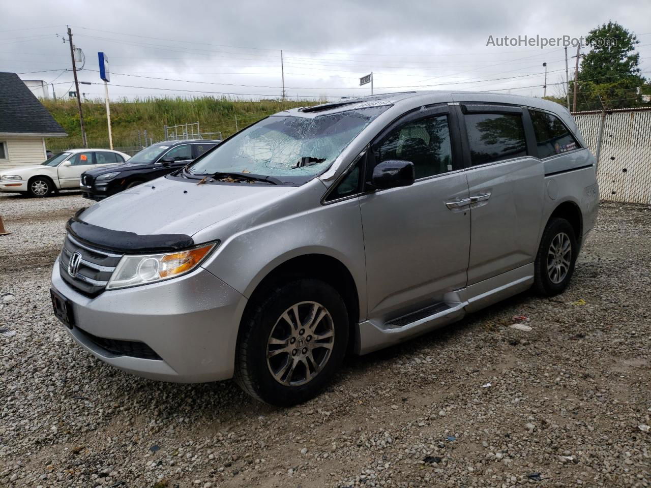 2013 Honda Odyssey Exl Серебряный vin: 5FNRL5H69DB046731