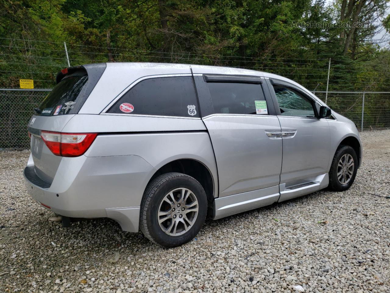 2013 Honda Odyssey Exl Silver vin: 5FNRL5H69DB046731