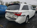 2013 Honda Odyssey Exl White vin: 5FNRL5H69DB059866