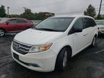 2013 Honda Odyssey Exl White vin: 5FNRL5H69DB059866