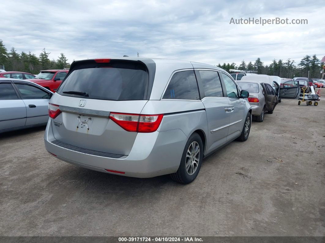 2013 Honda Odyssey Ex-l Silver vin: 5FNRL5H69DB065599