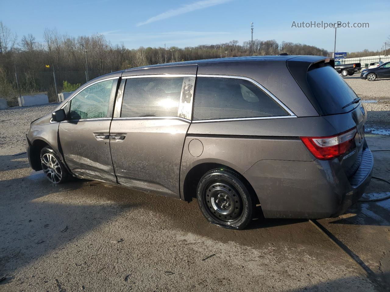 2013 Honda Odyssey Exl Gray vin: 5FNRL5H69DB077266