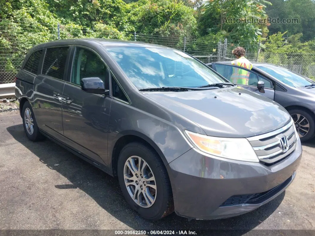 2013 Honda Odyssey Ex-l Gray vin: 5FNRL5H69DB084329