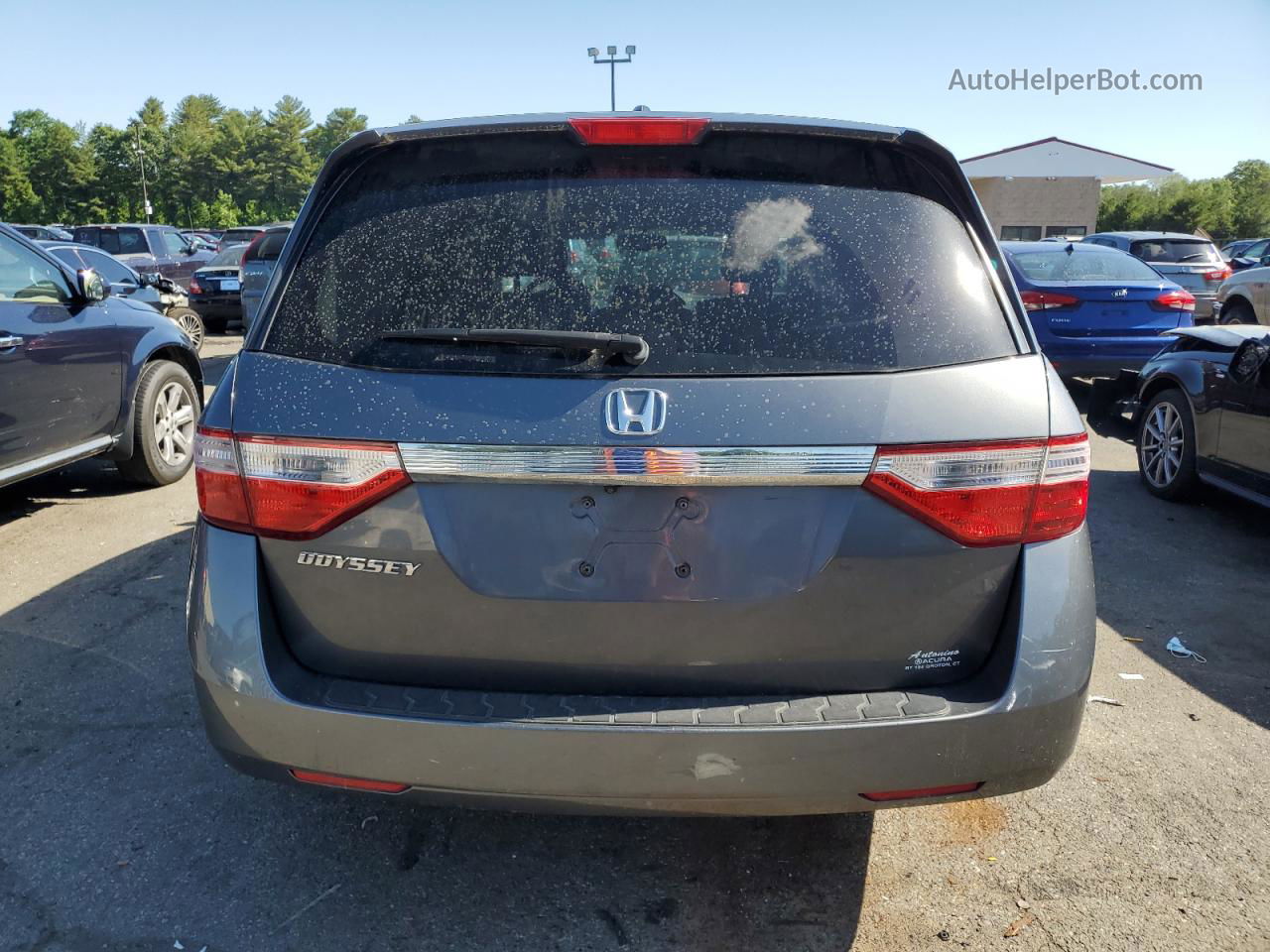 2013 Honda Odyssey Exl Blue vin: 5FNRL5H6XDB004021