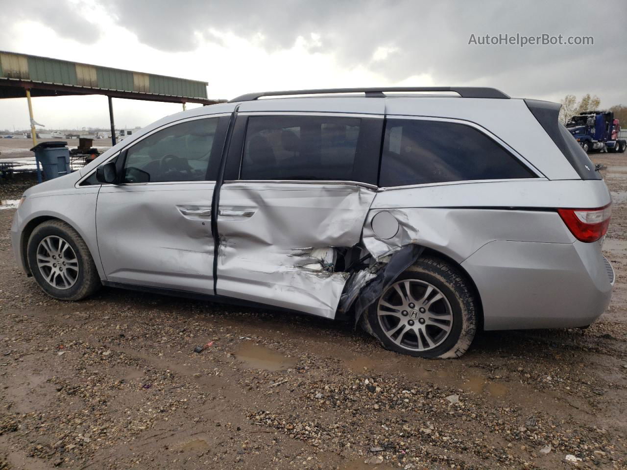 2013 Honda Odyssey Exl Silver vin: 5FNRL5H6XDB016623