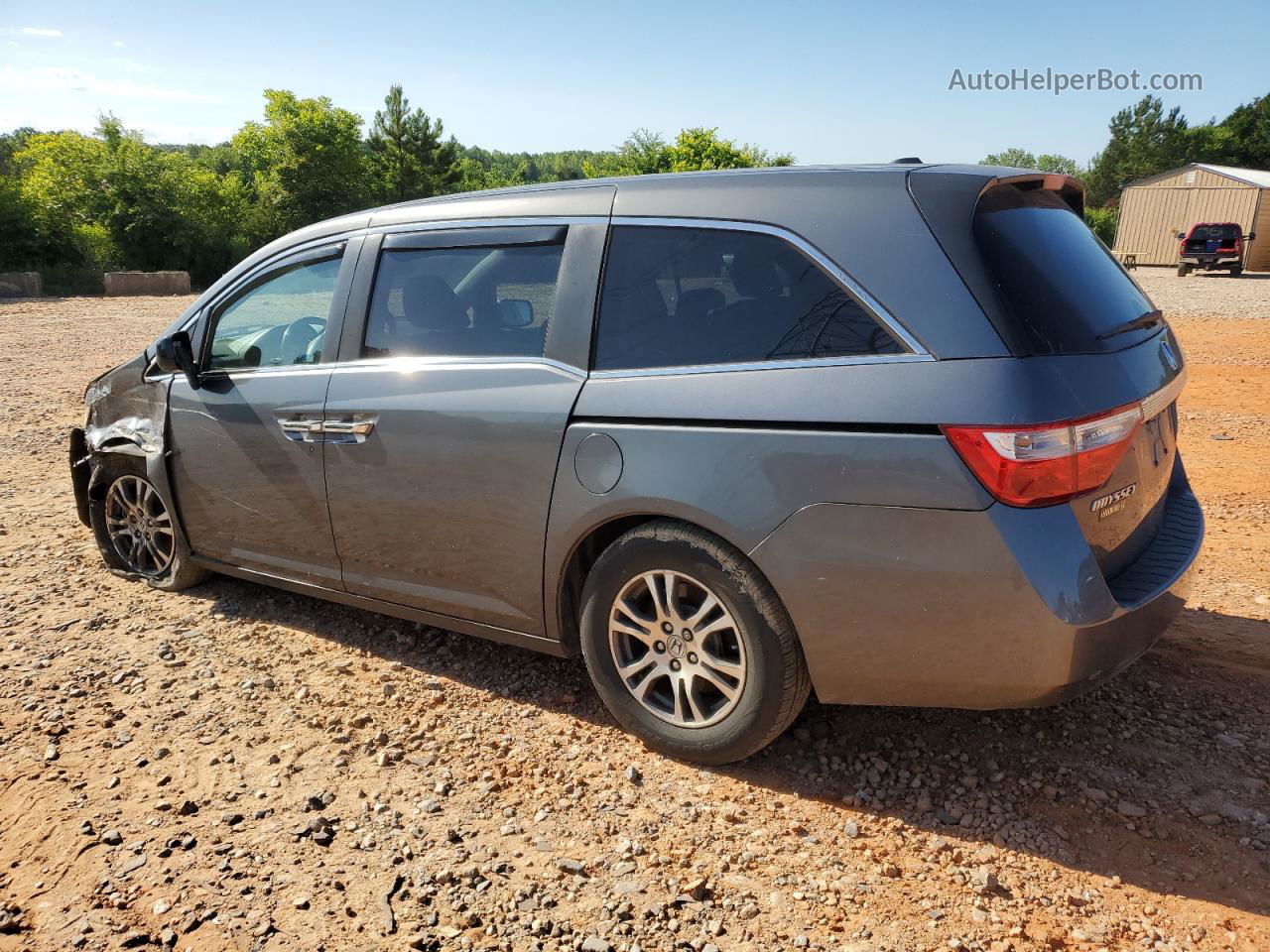 2013 Honda Odyssey Exl Gray vin: 5FNRL5H6XDB020056