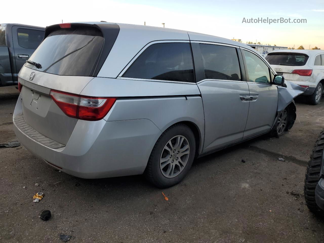 2013 Honda Odyssey Exl Silver vin: 5FNRL5H6XDB021062