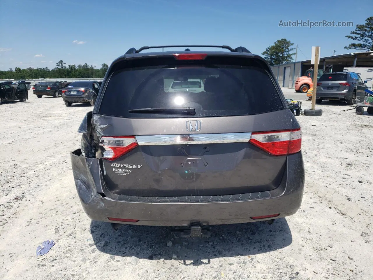 2013 Honda Odyssey Exl Gray vin: 5FNRL5H6XDB050464