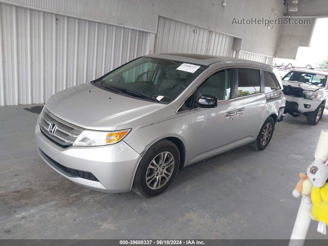 2013 Honda Odyssey Ex-l Silver vin: 5FNRL5H6XDB057253