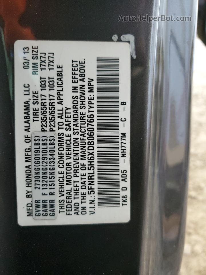 2013 Honda Odyssey Exl Gray vin: 5FNRL5H6XDB060766