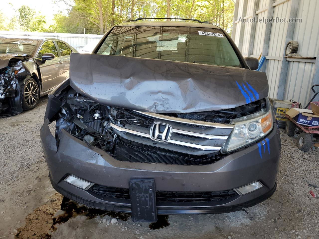 2013 Honda Odyssey Exl Серый vin: 5FNRL5H6XDB060766