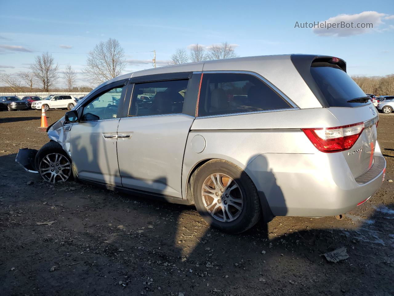 2013 Honda Odyssey Exl Silver vin: 5FNRL5H6XDB062114