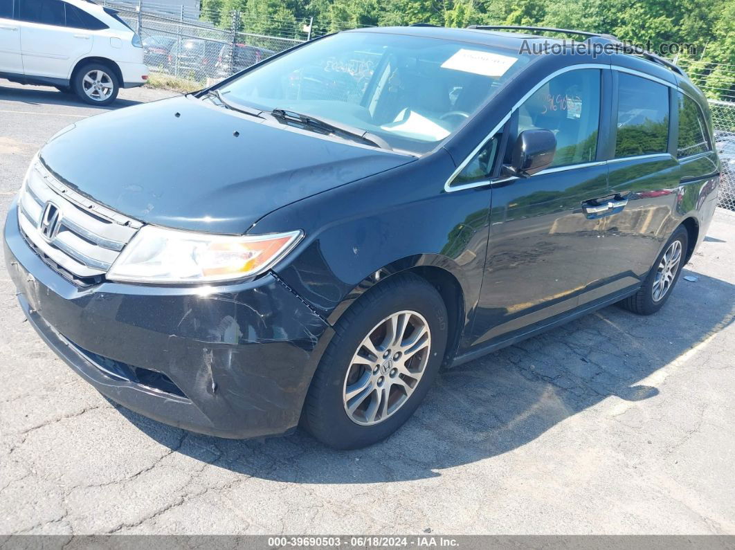 2013 Honda Odyssey Ex-l Black vin: 5FNRL5H6XDB069967