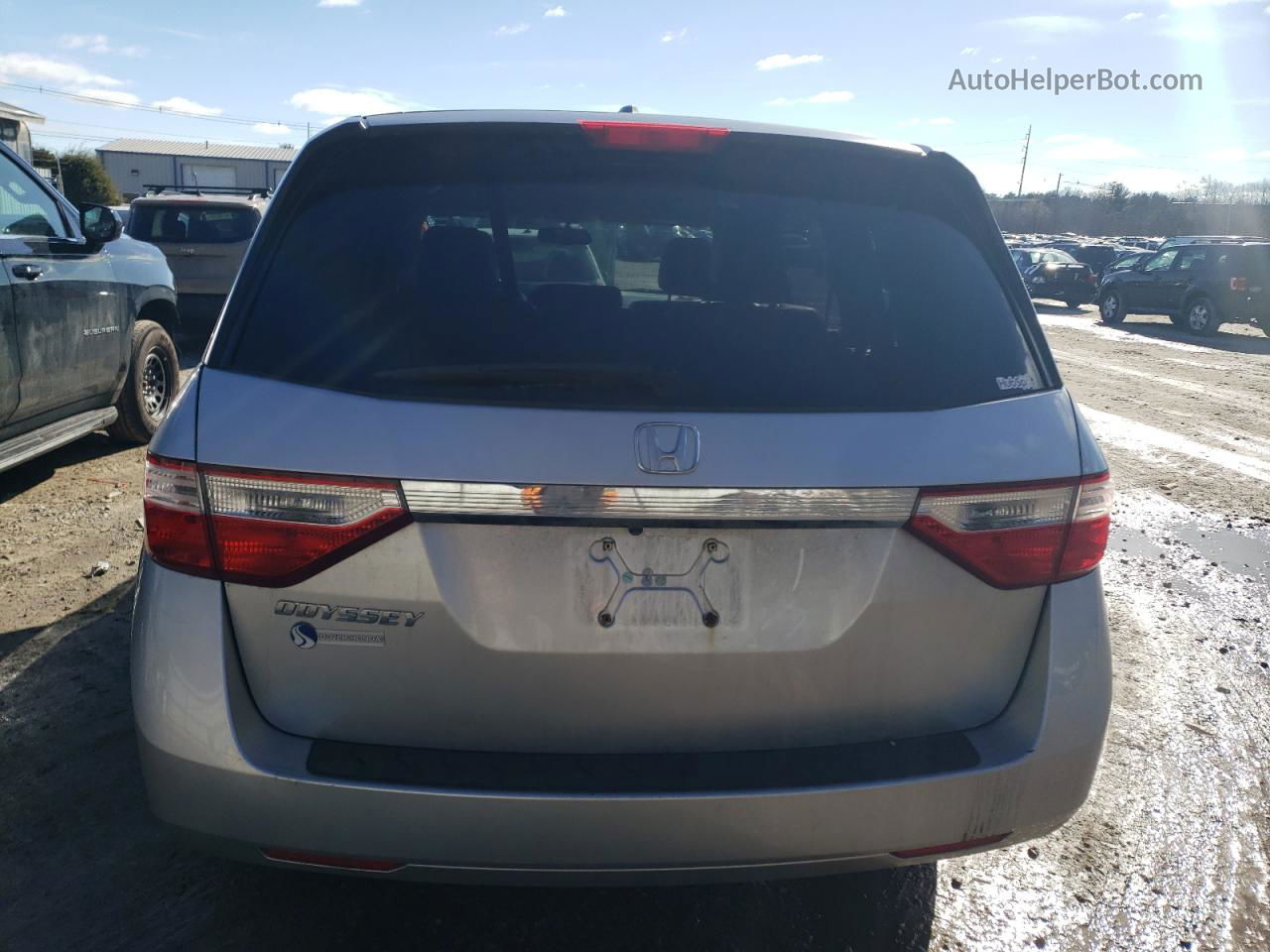 2013 Honda Odyssey Exl Silver vin: 5FNRL5H6XDB071217