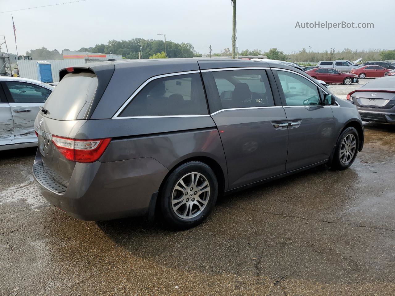 2013 Honda Odyssey Exl Gray vin: 5FNRL5H6XDB073825