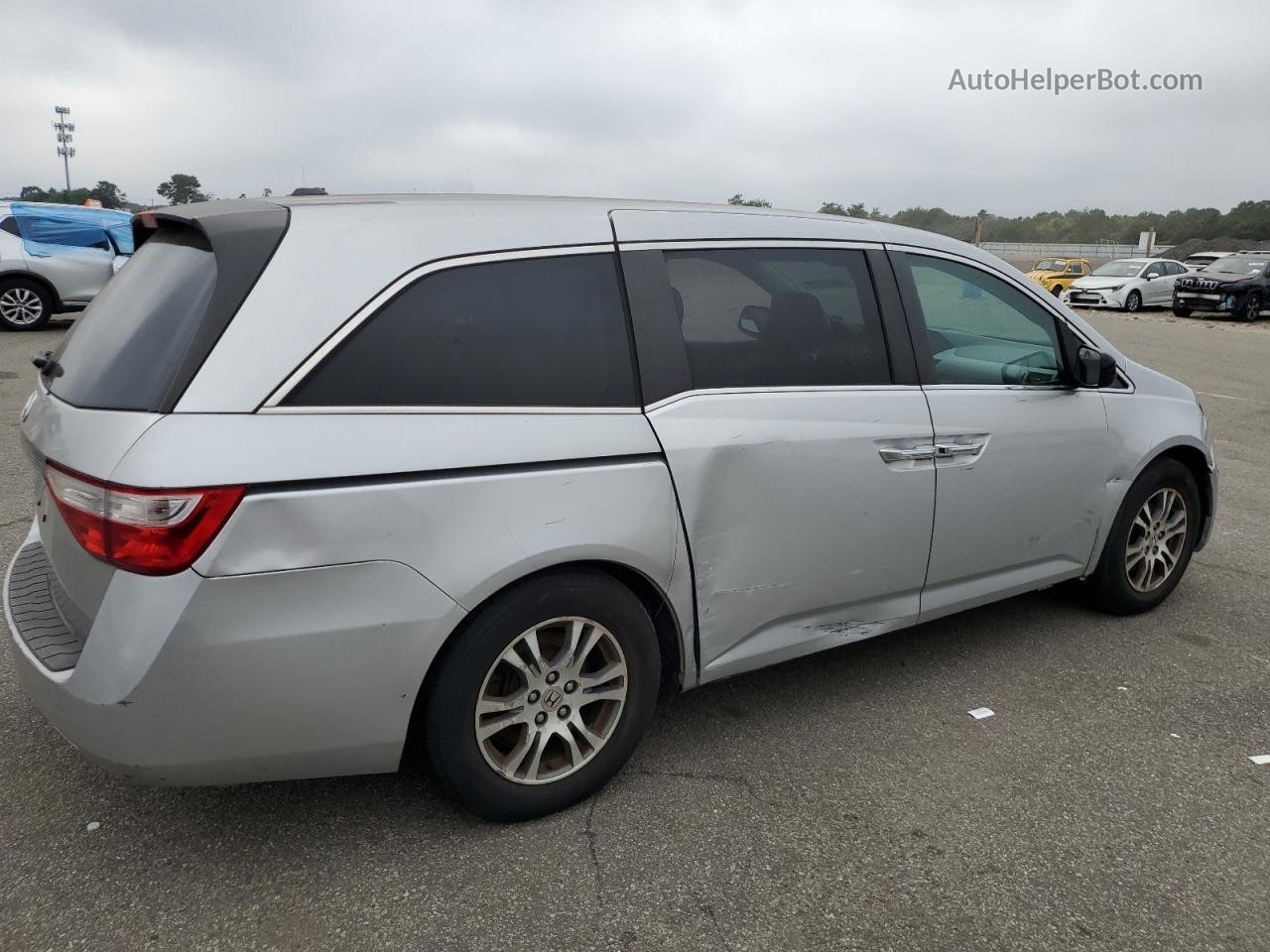 2013 Honda Odyssey Exl Silver vin: 5FNRL5H6XDB078751