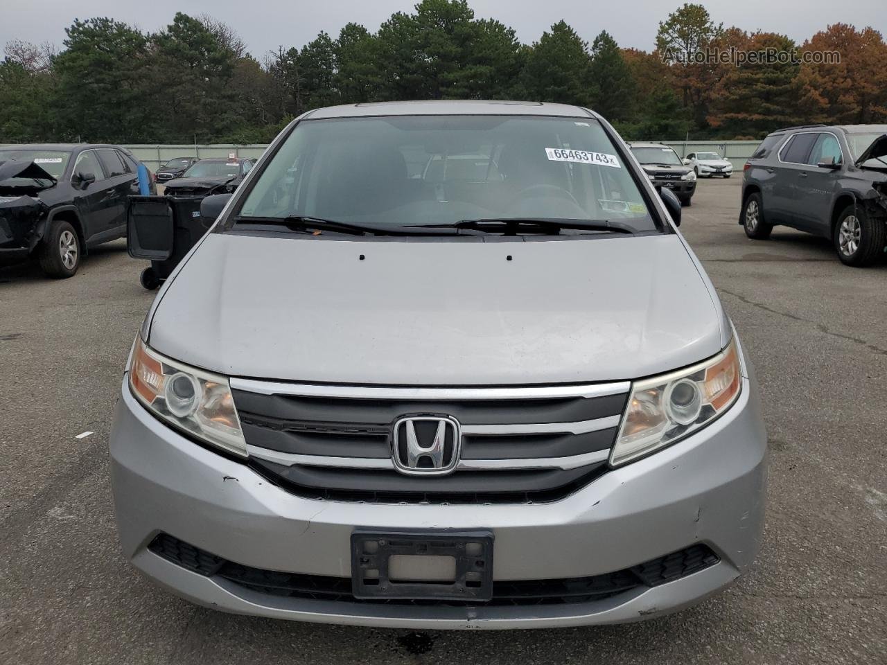 2013 Honda Odyssey Exl Silver vin: 5FNRL5H6XDB078751