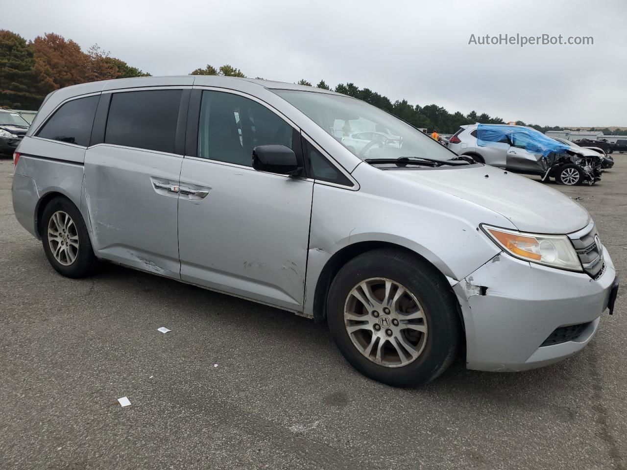 2013 Honda Odyssey Exl Silver vin: 5FNRL5H6XDB078751