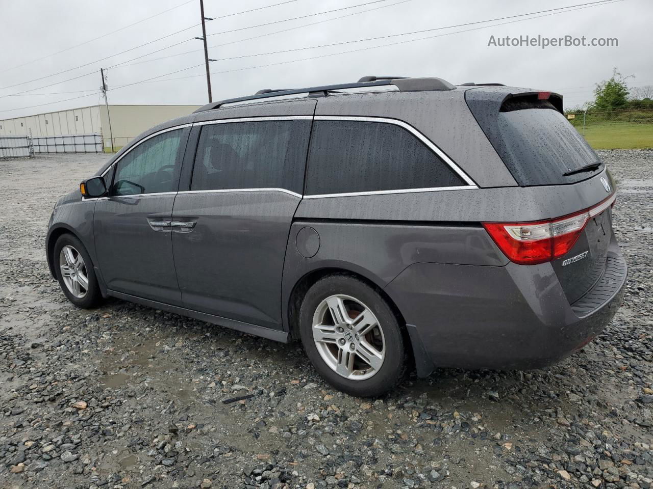 2013 Honda Odyssey Touring Gray vin: 5FNRL5H90DB002904