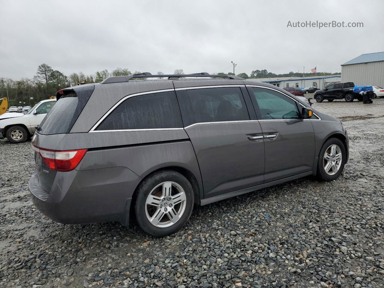 2013 Honda Odyssey Touring Gray vin: 5FNRL5H90DB002904