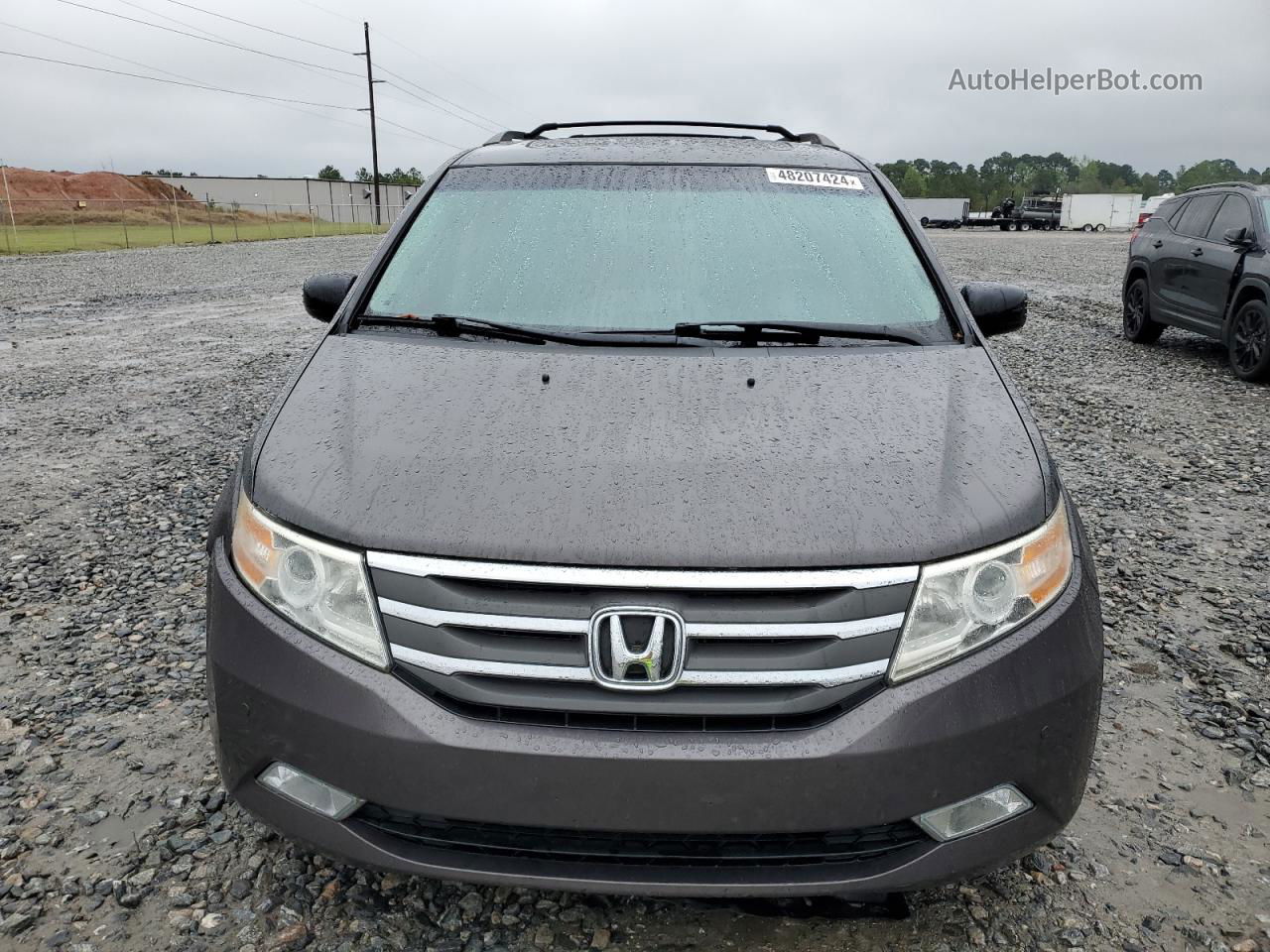 2013 Honda Odyssey Touring Gray vin: 5FNRL5H90DB002904