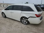 2013 Honda Odyssey Touring White vin: 5FNRL5H90DB007794