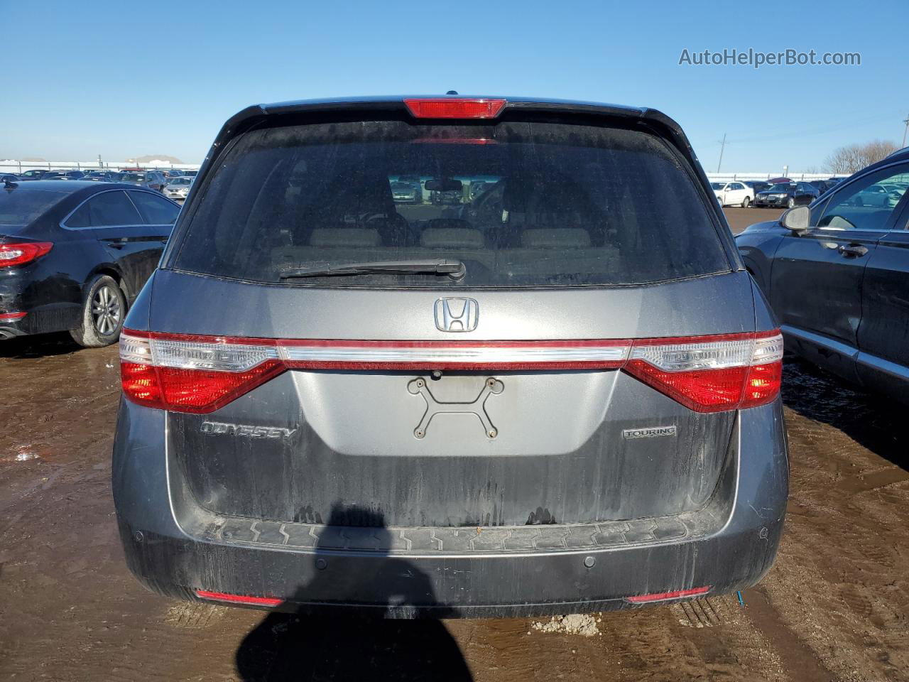 2013 Honda Odyssey Touring Gray vin: 5FNRL5H90DB018763