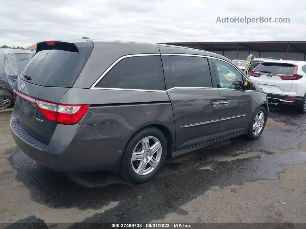 2013 Honda Odyssey Touring Gray vin: 5FNRL5H90DB027897