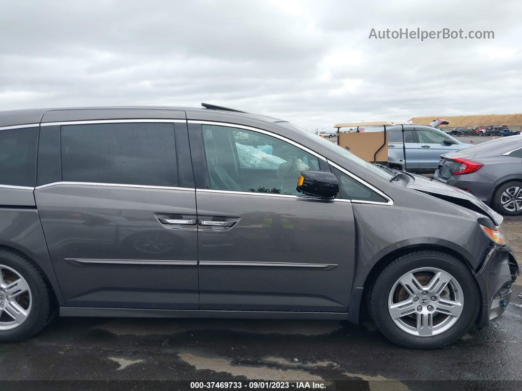 2013 Honda Odyssey Touring Gray vin: 5FNRL5H90DB027897