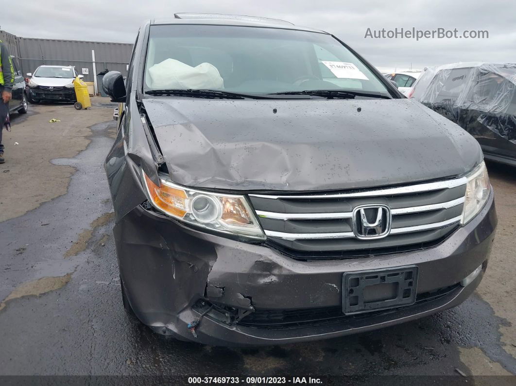 2013 Honda Odyssey Touring Gray vin: 5FNRL5H90DB027897